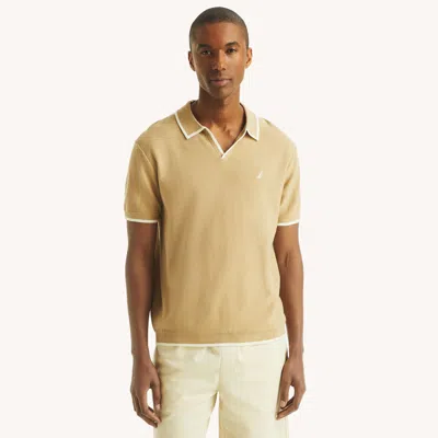 Nautica Mens Tipped Textured Sweater Polo In Multi