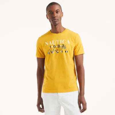 Nautica Mens Vintage Heritage Graphic T-shirt In Multi