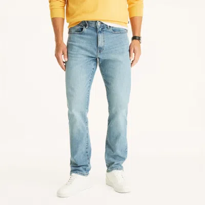 Nautica Mens Vintage Straight Stretch Denim In Blue