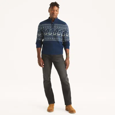 Nautica Mens Vintage Straight Stretch Denim In Blue