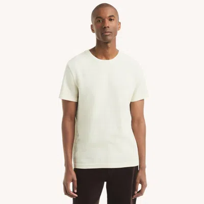 Nautica Mens Waffle Knit Crewneck T-shirt In White