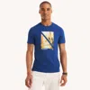 Nautica Mens Windsurfers Graphic T-shirt In Blue