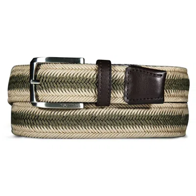Nautica Mens Woven Belt In Green