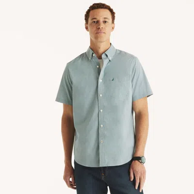 Nautica Mens Wrinkle-resistant Plaid Wear To Work Short-sleeve Shirt In Multi