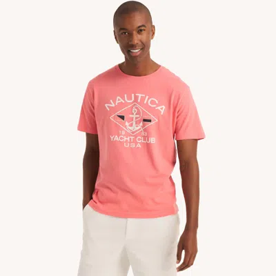 Nautica Mens Yacht Club Anchor Graphic Sleep T-shirt In Multi