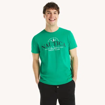 Nautica Mens Yacht Club Graphic T-shirt In Multi
