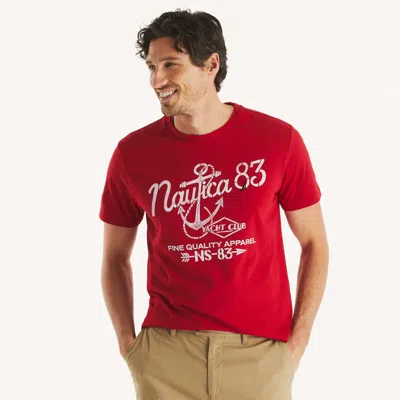 Nautica Mens Yacht Club Graphic T-shirt In Multi