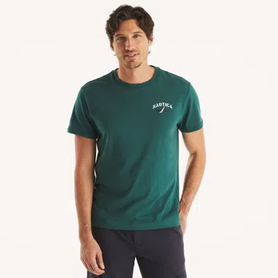 Nautica Mens Yacht Racing Graphic T-shirt In Multi