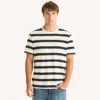 Nautica Mens Yarn-dyed Striped Shirt In White