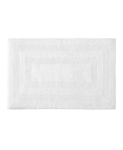 Nautica Micellar Solid Reversible Cotton Tufted 2 Piece Bath Rug Set In White