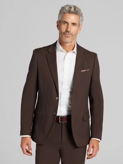 Nautica Modern Fit Solid Suit In Brown