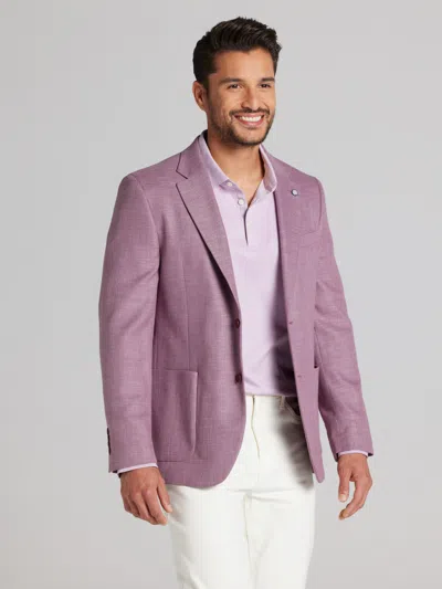 Nautica Modern Fit Structure Weave Sport Coat In Purple