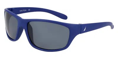 Nautica N2239s 420 Men's Sunglasses Blue Size 62