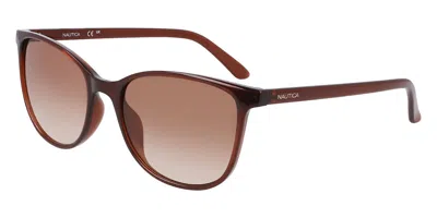 Nautica N2243s 210 Women's Sunglasses Brown Size 56