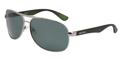 Nautica N2245s 030 Men's Sunglasses Gunmetal Size 63 In Multi