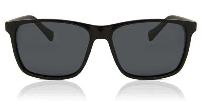 Nautica N2246s Polarized 001 Men's Sunglasses Black Size 58