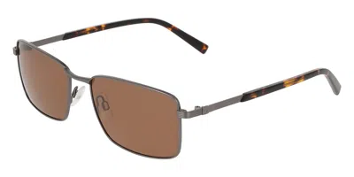 Nautica N5158s 030 Men's Sunglasses Gunmetal Size 57 In Brown