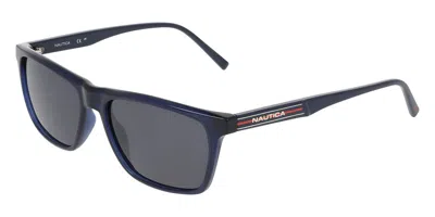 Nautica N6270s 410 Men's Sunglasses Blue Size 58