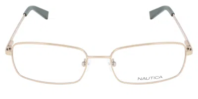 Nautica N7302 720 Occhiali Da Vista Oro Per Uomo (solo Montatura) In White