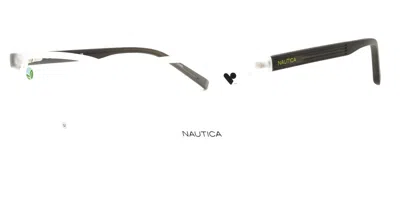 Nautica N8183 970 Occhiali Da Vista Bianchi Per Uomo (solo Montatura) In Gray