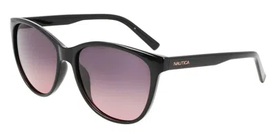Nautica N905sp Polarized 001 Women's Sunglasses Black Size 57