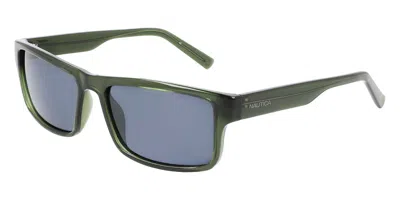 Nautica N906sp Polarized 325 Men's Sunglasses Green Size 58