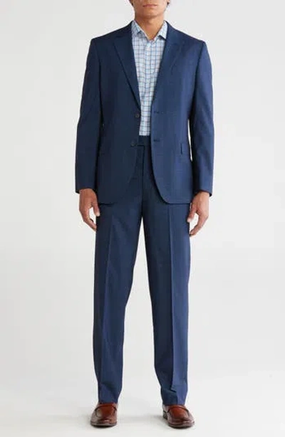 Nautica Nacy Plaid Mélange Suit In Blue