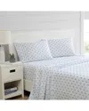 Nautica 200 Thread Count Anchor Lines Cotton Percale Sheet Set