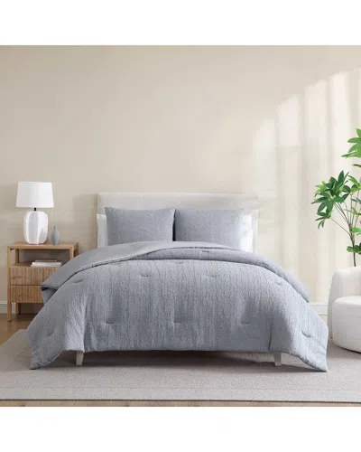 Nautica L Stitch Chambray Comforter Set In Blue