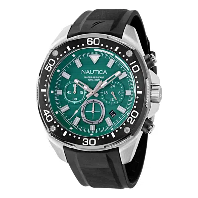 Nautica Nct Blue Sail Chronograph Silicone Watch In Purple
