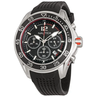 Nautica Nmx 1600 Chronograph Black Dial Men's Watch Nad23503g