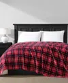 Nautica North Sail Plaid Ultra Soft Plush Fleece Blanket, King In Multi
