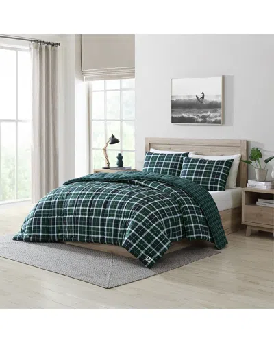 NAUTICA NAUTICA NORTHSAIL PLAID BRUSHED COMFORTER SET