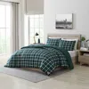 Nautica Northsail Plaid Navy Full/queen Reversible Duvet Cover & Sham Set