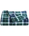 Nautica Northsail Plaid Ultra Soft Plush Fleece Blanket