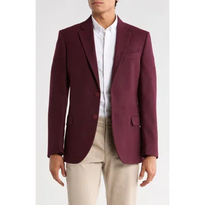 Nautica Notch Lapel Dinner Jacket In Burgundy