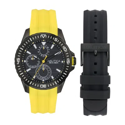 Nautica Nst 101 Silicone Watch Box Set In Pattern