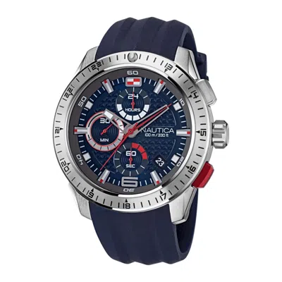 NAUTICA NST 101 STAINLESS STEEL AND SILICONE WATCH