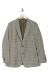 Nautica Olive Glen Plaid Notch Lapel Sport Coat In Olive Plaid