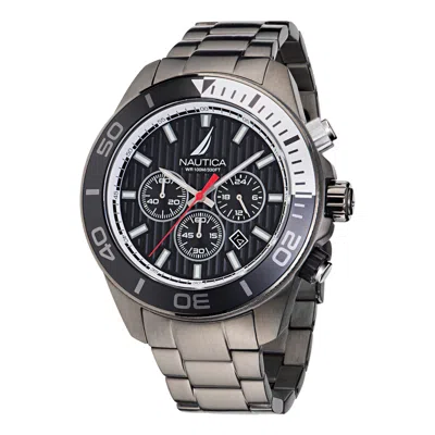 Nautica One Stainless Steel Chronograph Watch In Multi