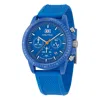 Nautica One Wheat Fiber Strap 3-hand Watch In Blue