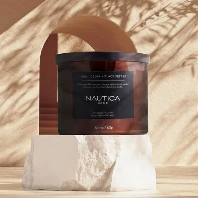 Nautica Orion Scented Designer Candle In Brown