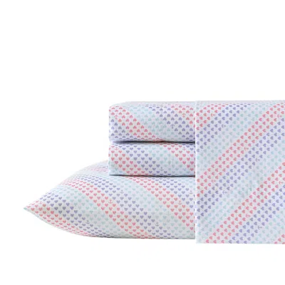 Nautica Oswald Hearts Purple Twin Xl Sheet Set