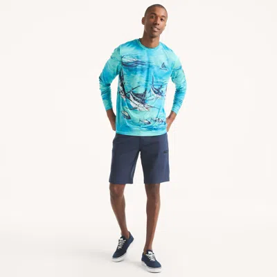 Nautica Otf 10" Fishing Short In Blue