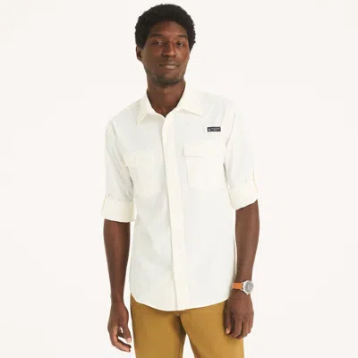 Nautica Otf Button-down Upf 50+ Shirt In Multi