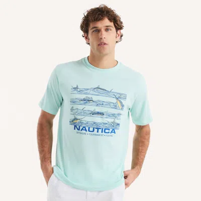 Nautica Otf Graphic T-shirt In Blue