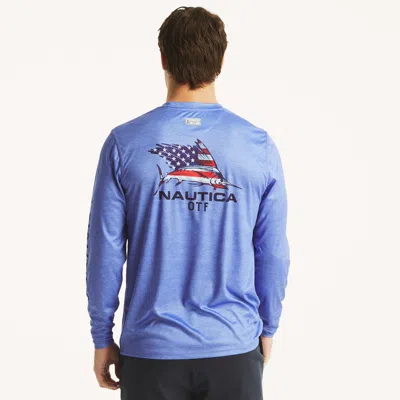 Nautica Otf Long-sleeve Upf 50+ Shirt In Blue