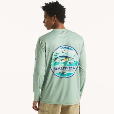 Nautica Otf Long-sleeve Upf 50+ Shirt In Blue