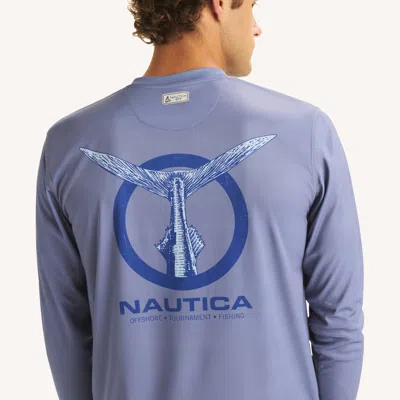 Nautica Otf Long-sleeve Upf 50+ Shirt In Blue