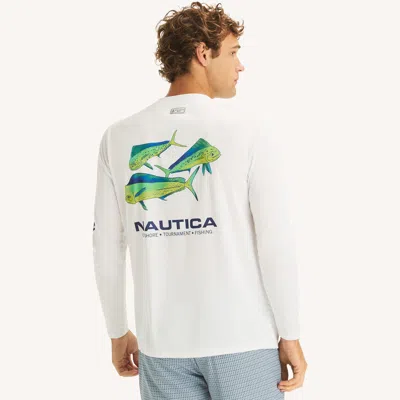 Nautica Otf Long-sleeve Upf 50+ Shirt In White